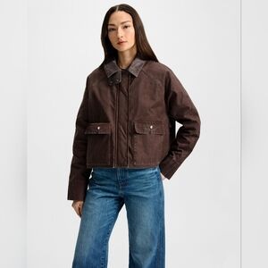 Veronica Beard Arlo Canvas Chore Jacket